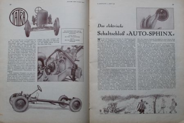 "Motor & Sport" Motor-Magazine Poessneck 1928 Exhibition Issue (7240)